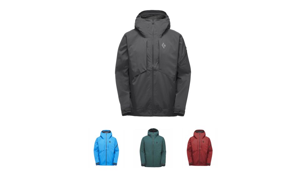 Black Diamond Mission Shell Jacket - Men's, Black, Bluebird, Deep Forest, Red Oxide