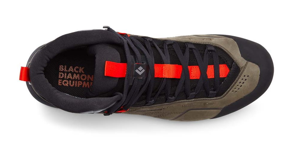 Black Diamond Missn Leather Mid WP Approach Shoes - Mens, Walnuts/Octane, 12.5, BD58002693731251