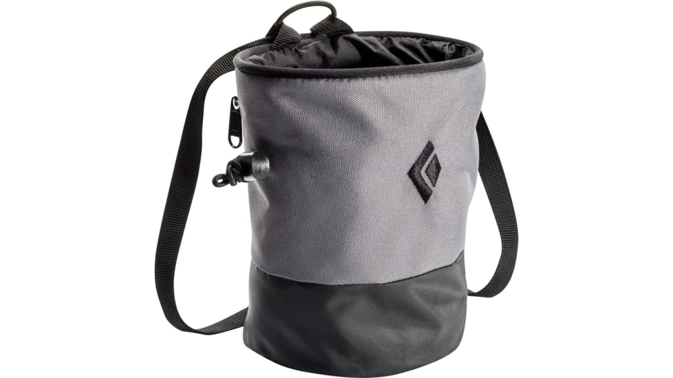 Black Diamond Mojo Zip Chalk Bag-Ash-M/L