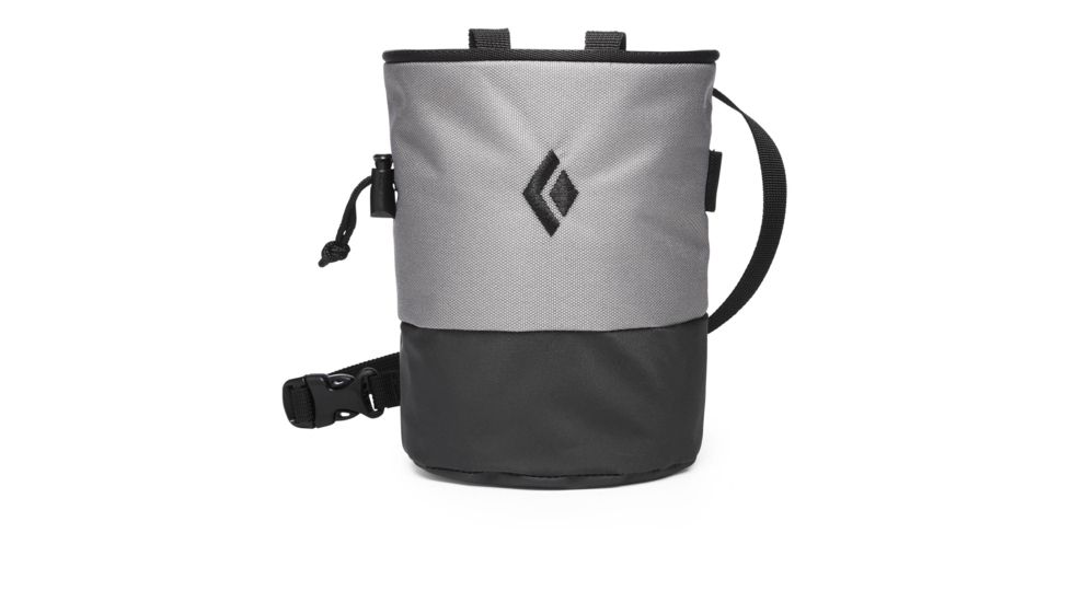 Black Diamond Mojo Zip Chalk Bag, Ash/Slate, Range Small - Medium, BD6301559029S-M1
