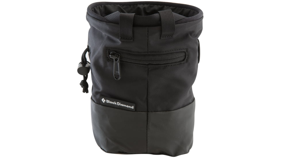 Black Diamond Mojo Zip Chalk Bag-Black-Clearance-M/L