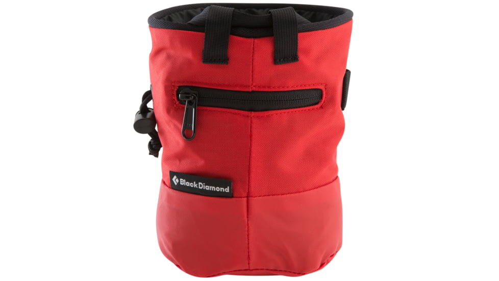 Black Diamond Mojo Zip Chalk Bag - Fire Red - Medium