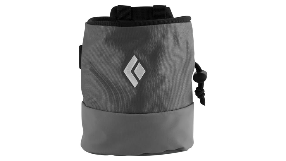 Black Diamond Mojo Zip Chalk Bag-Vapor Gray-S/M