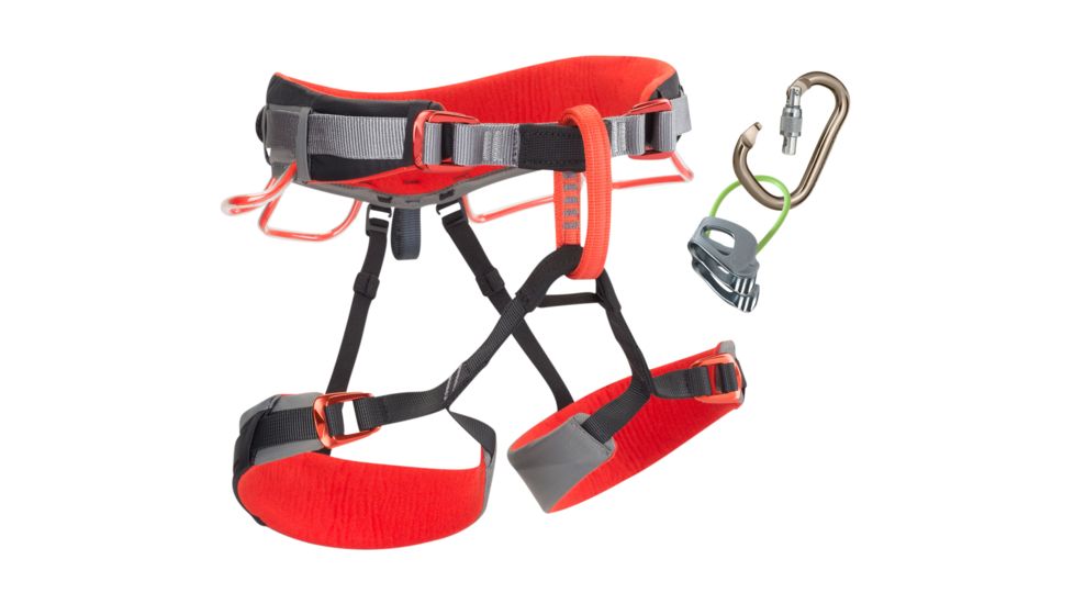 Black Diamond Momentum DS Harness Combo -L - XL-Steel/Lava