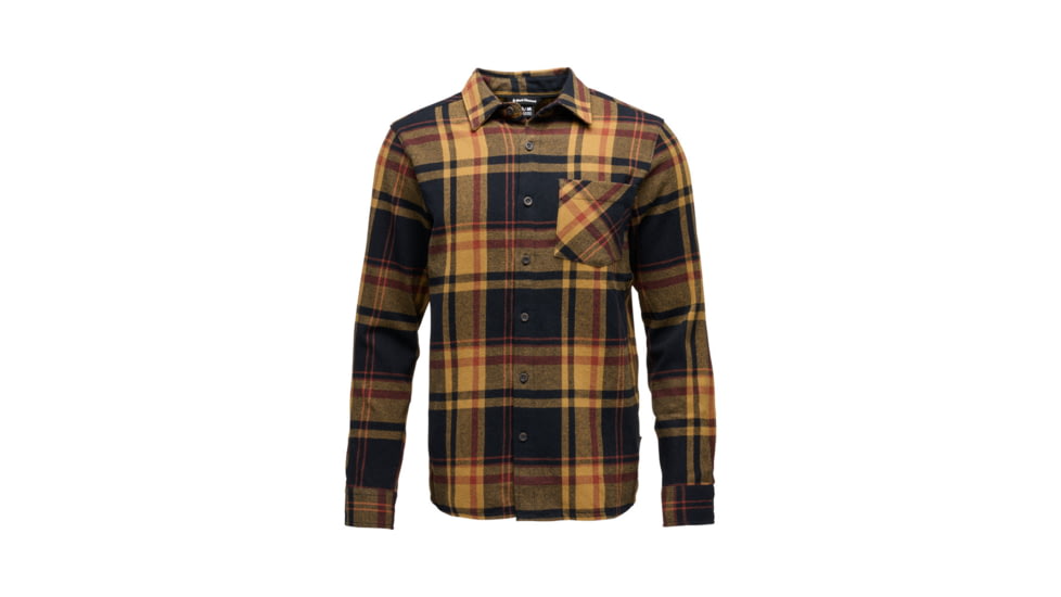 Black Diamond Project Flannel - Mens, Black/Flax Plaid, Large, AP7440639623LRG1