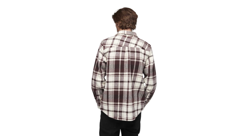 Black Diamond Project Heavy Flannel - Mens, Burgundy/Off White Plaid, Medium, AP7440649517MED1