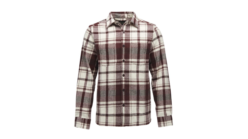 Black Diamond Project Heavy Flannel - Men's, Burgundy/Off White Plaid, Medium, AP7440649517MED1