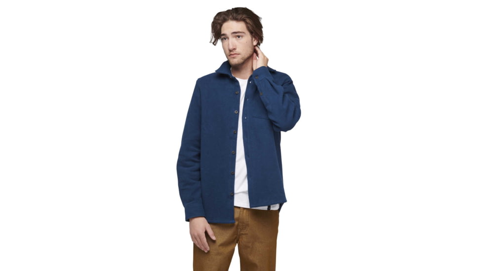 Black Diamond Project Heavy Flannel - Mens, Indigo, Large, AP7440644013LRG1