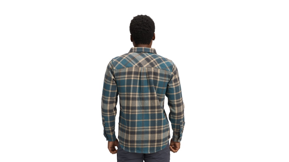 Black Diamond Project Heavy Flannel - Mens, Midnight Blue/Charcoal Plaid, Medium, AP7440649720MED1
