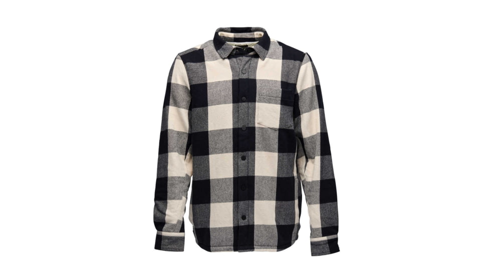 Black Diamond Project Lined Flannel - Mens, Black/Off White Plaid, Large, AP7440659511LRG1