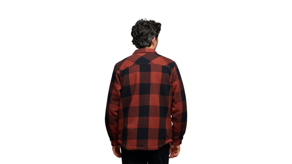 Black Diamond Project Lined Flannel - Mens, Iron Red/Black, Medium, AP7440659633MED1