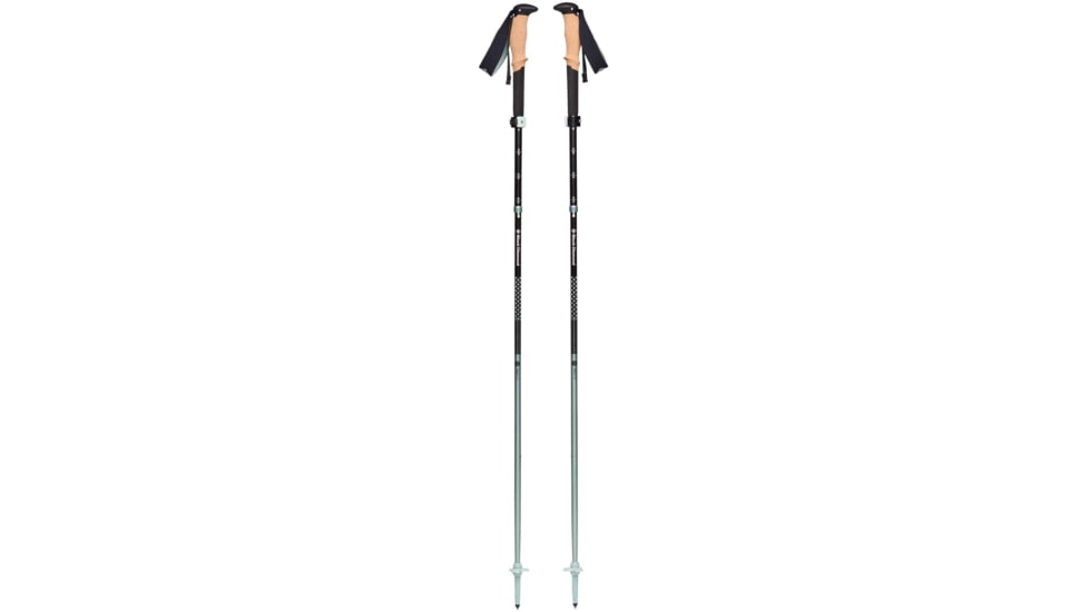 Black Diamond Pursuit Flz Trekking Poles, Black/Foam Green, Medium/Large, BD1100679478M-L1