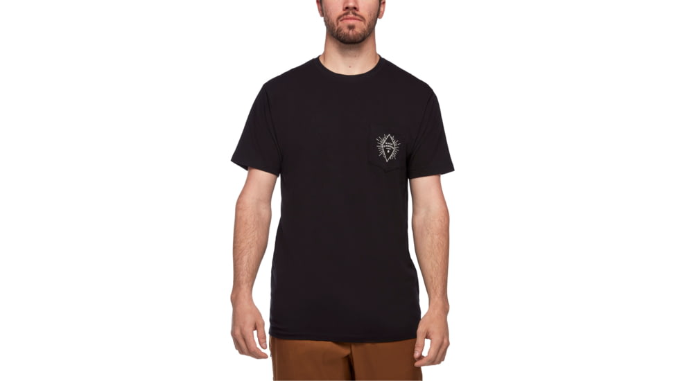 Black Diamond Rays Pocket Tee - Mens, Black, Extra Small, AP7300360002XSM1