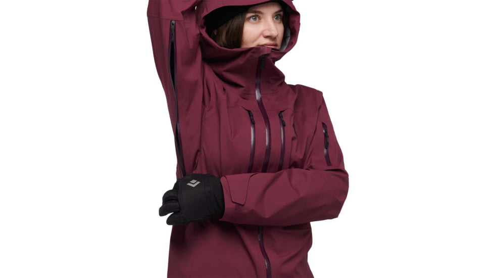 Black Diamond Recon LT Shell - Womens, Large, Blackberry, AP7450215016LRG1