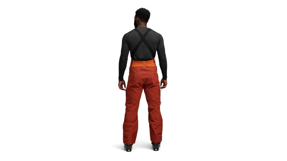 Black Diamond Recon Stretch Bibs - Mens, Saffron/Burnt Sienna, Small, AP7410289712SML1