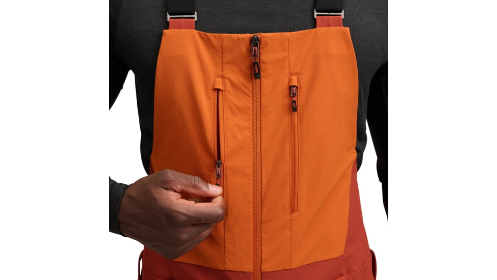 Black Diamond Recon Stretch Bibs - Mens, Saffron/Burnt Sienna, Small, AP7410289712SML1