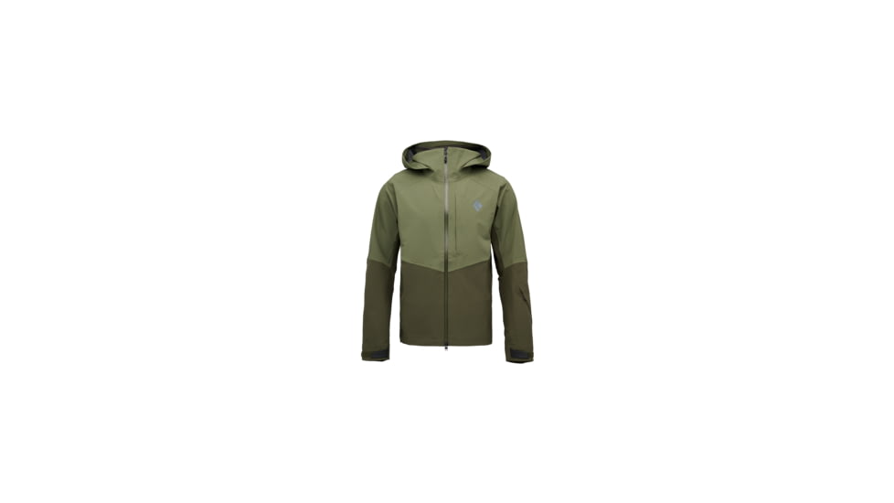 Black Diamond Recon Stretch Shell - Mens, Tundra/Dark Moss, Large, AP7450469713LRG1