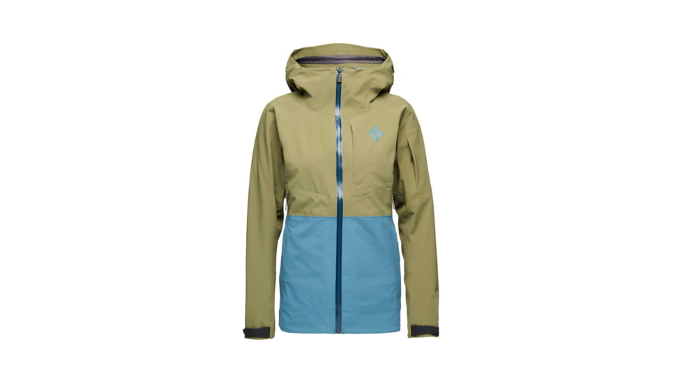 Black Diamond Recon Stretch Ski Shell - Womens, Crag Green/Creek Blue, Medium, APE7O99525MED1