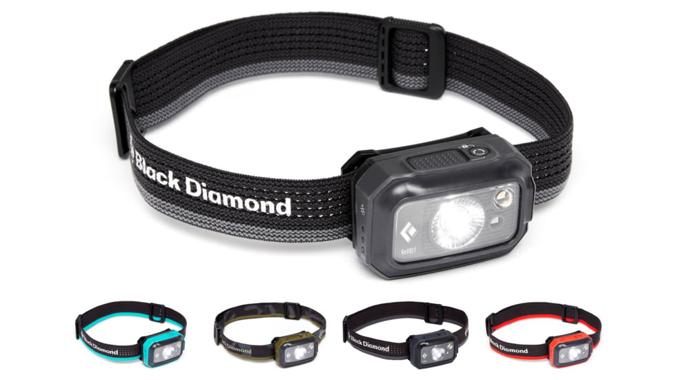 Black Diamond ReVolt 350 Headlamp, Aluminum, Aqua Blue, Dark Olive, Graphite, Octane