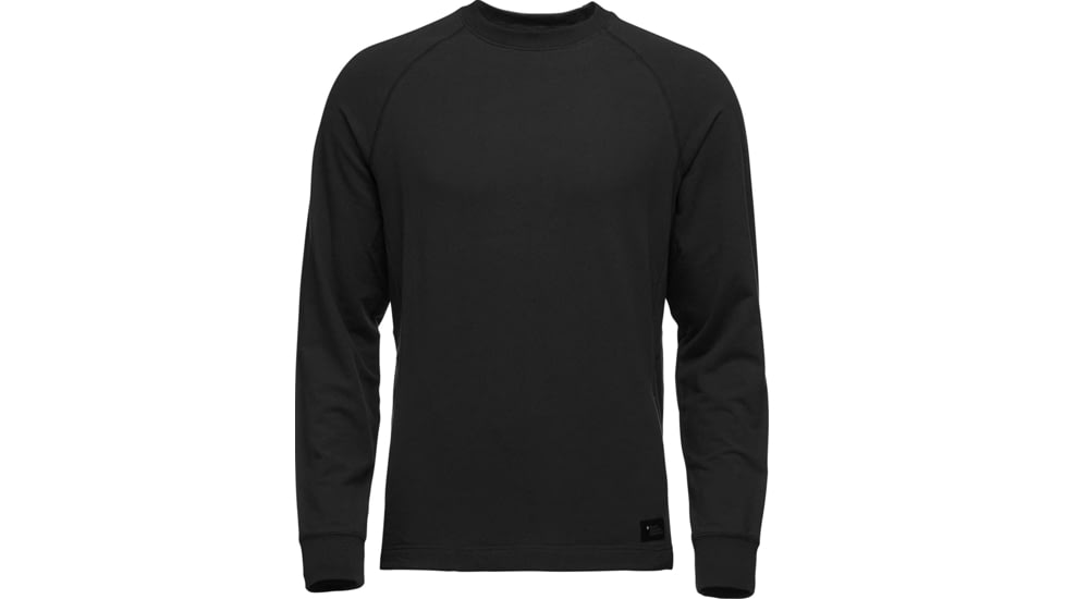 Black Diamond Ridge Logo Crew Sweater - Mens, Black, Extra Small, AP7300300002XSM1