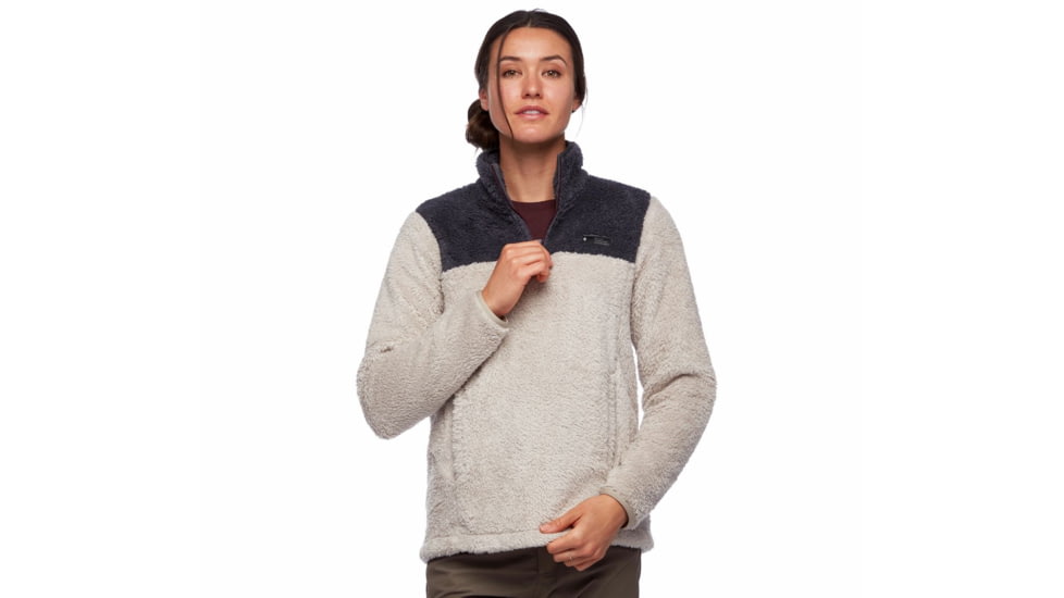 Black Diamond Roadie QTR Zip Fleece - Womens, Dune/Carbon, Medium, AP7440289166MED1