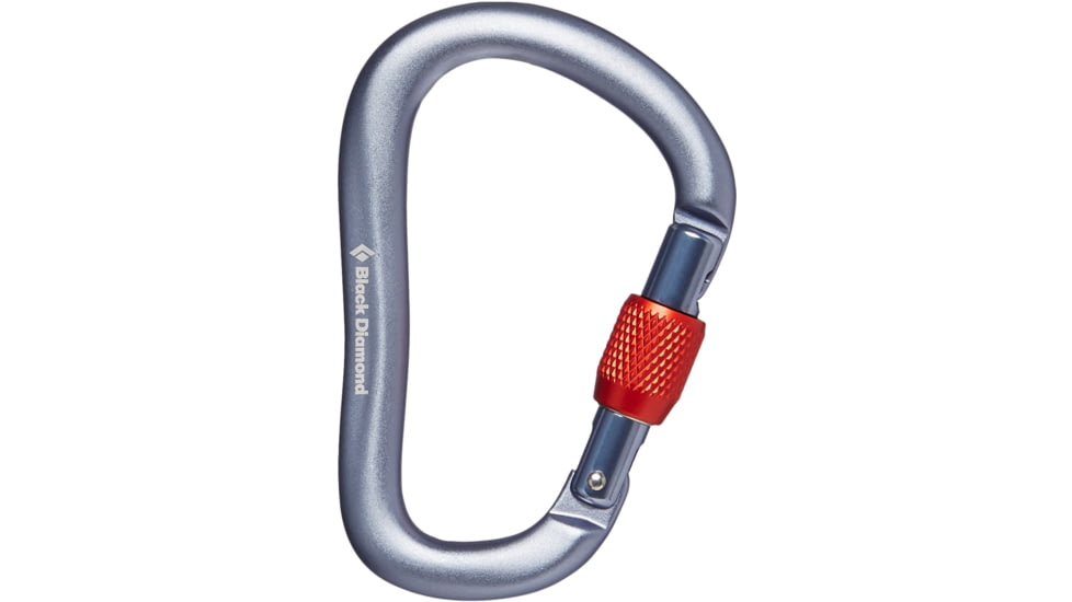 Black Diamond Rocklock Screwgate Carabiner, Gray, BD2102561003ALL1