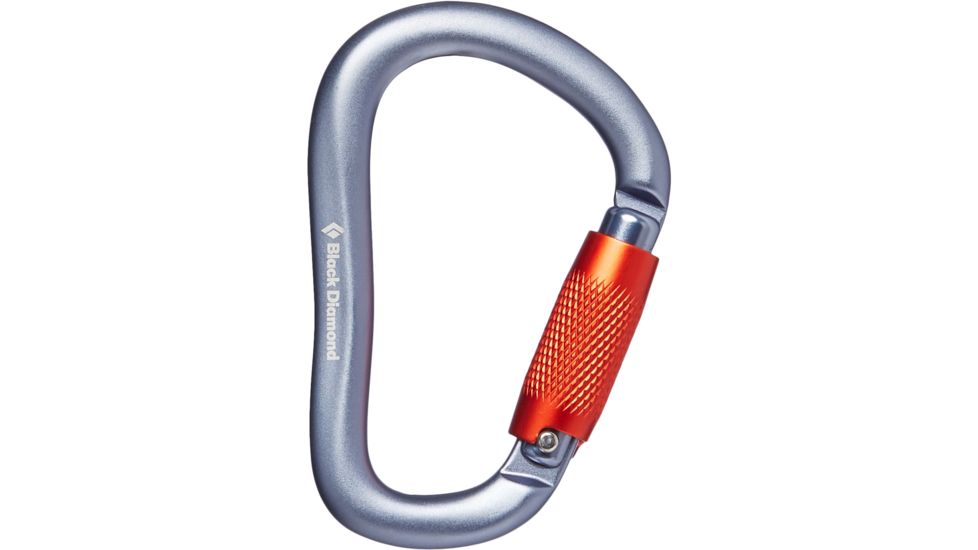 Black Diamond Rocklock Twistlock Carabiner, Gray, BD2102581003ALL1