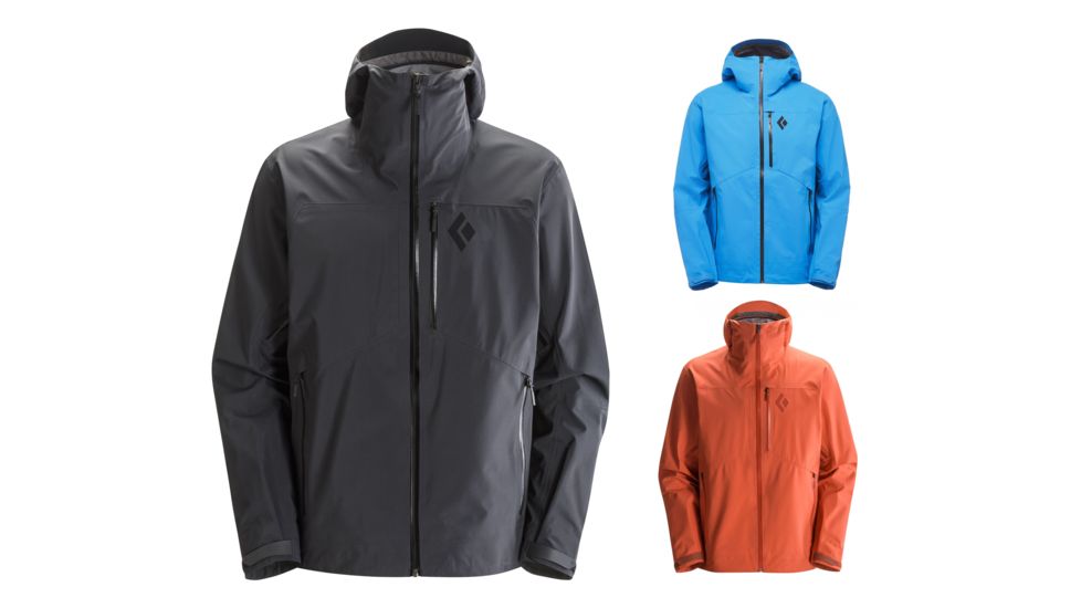 Black Diamond Sharp End Shell Jacket - Men's, Black, Bluebird, Octane