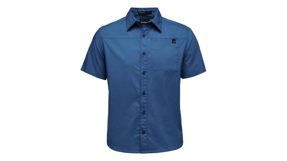 Black Diamond Short Sleeve Stretch Operator Shirt - Men's, Astral Blue, Large, AP7530024002LRG1