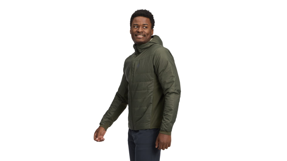 Black Diamond Solution 1.0 Hoody - Mens, Dark Moss, Small, AP7460143004SML1
