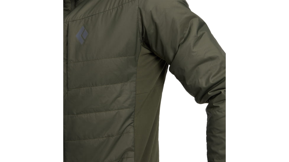 Black Diamond Solution 1.0 Hoody - Mens, Dark Moss, Small, AP7460143004SML1