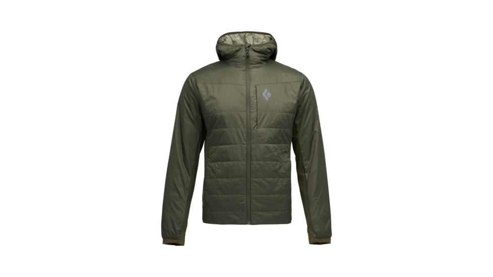 Black Diamond Solution 1.0 Hoody - Mens, Dark Moss, Small, AP7460143004SML1