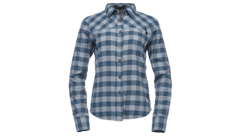 Black Diamond Spotter LS Flannel Shirt - Womens, Arctic Blue-Ash Plaid, Extra Small, AP7530409090XSM1