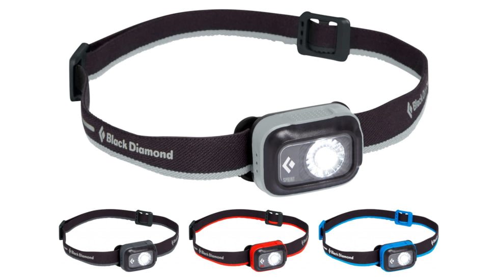 Black Diamond Sprint 225 Headlamps, Aluminum, Graphite, Octane, Ultra Blue