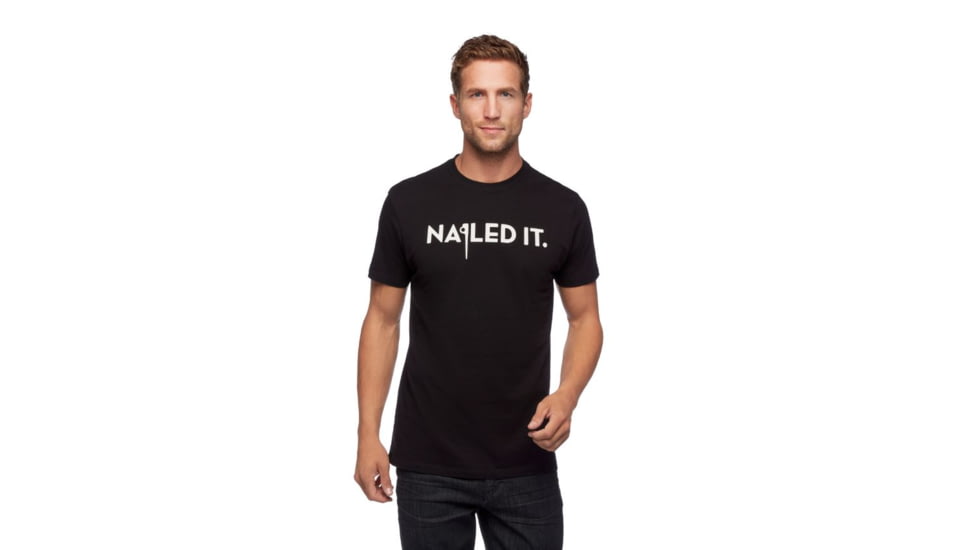 Black Diamond SS Nailed It Tee - Mens, Black, Medium, AP7300670002MED1