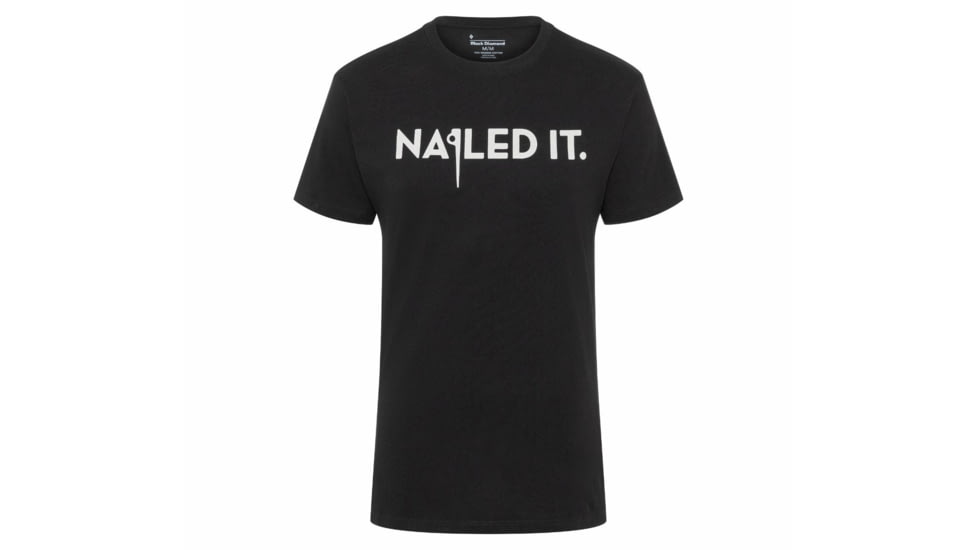 Black Diamond SS Nailed It Tee - Mens, Black, Medium, AP7300670002MED1