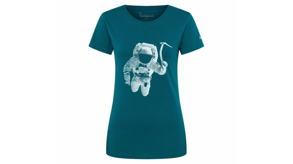Black Diamond SS Spaceshot Tee - Womens, Sea Pine, Large, AP7300503032LRG1