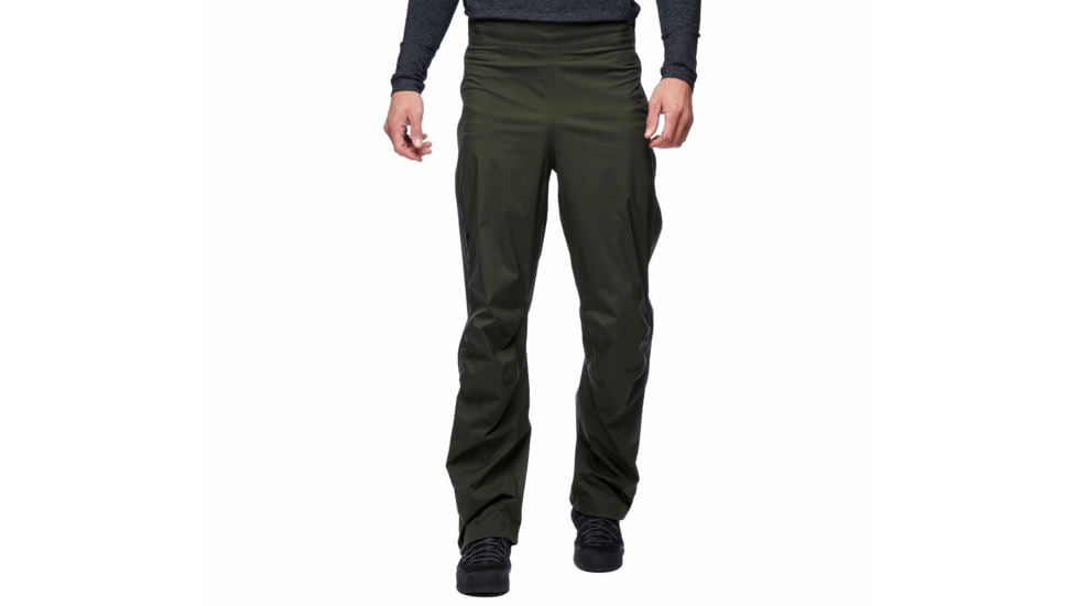 Black Diamond Stormline Str Fl Zp Rn Pants - Mens, Cypress, Large, APZ9LC3021LRG1