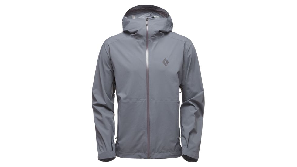 Black Diamond Stormline Stretch Rain Shell Jacket - Men, Ash, Extra Large, APCDT0030XLG1