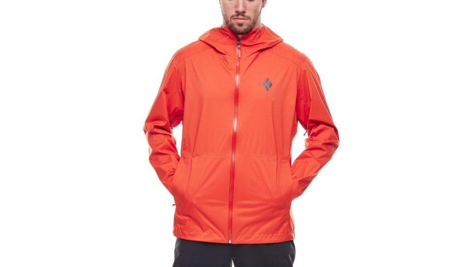 Black Diamond Stormline Stretch Rain Shell Jacket - Mens, Hyper Red, Large, APCDT06002LRG1