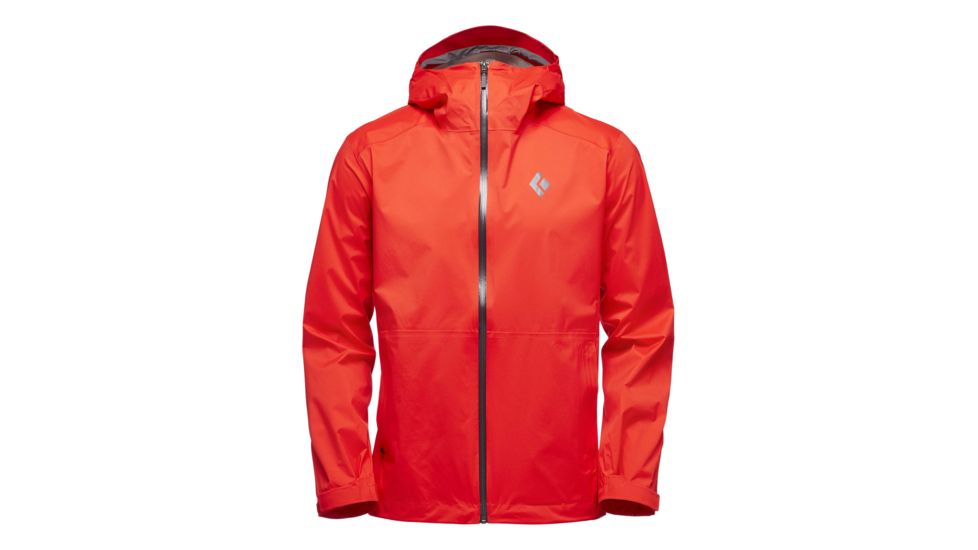 Black Diamond Stormline Stretch Rain Shell Jacket - Mens, Hyper Red, Large, APCDT06002LRG1
