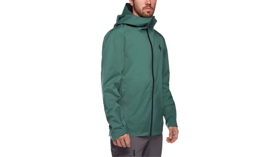 Black Diamond Stormline Stretch Rain Shell Jacket - Mens, Raging Sea, Large, APCDT03028LRG1