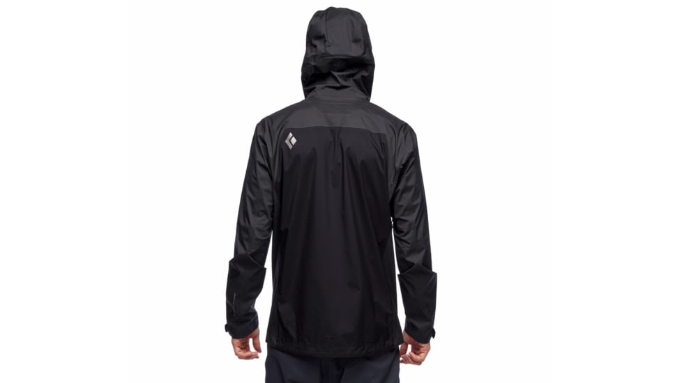 Black Diamond Stormline Stretch Rain Shell - Mens, Black/Carbon, Small, APCDT09150SML1