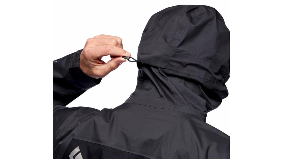 Black Diamond Stormline Stretch Rain Shell - Mens, Black/Carbon, Small, APCDT09150SML1