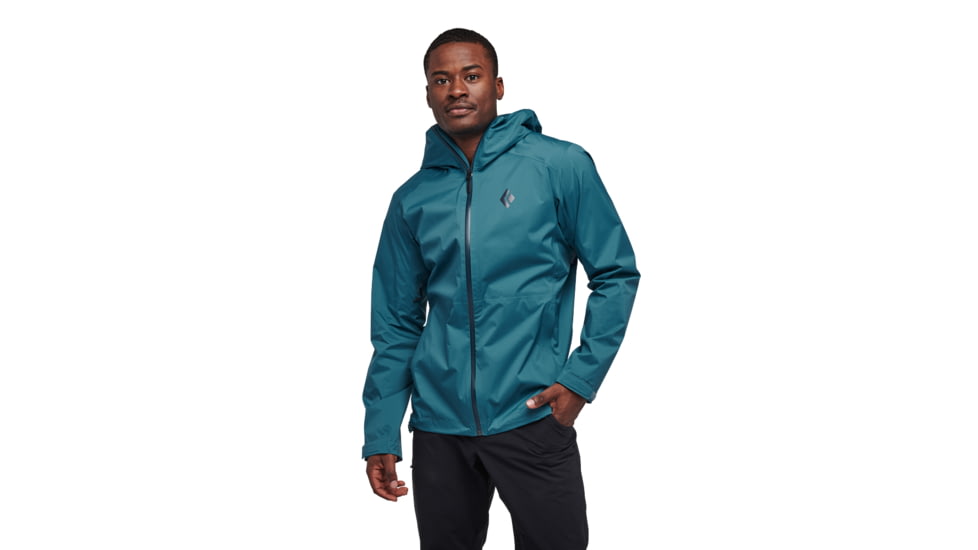 Black Diamond Stormline Stretch Rain Shell - Mens, Creek Blue, Small, APCDT04064SML1