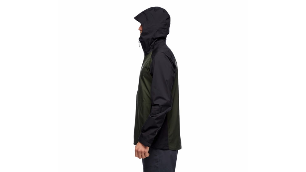 Black Diamond Stormline Stretch Rain Shell - Mens, Cypress/Black, Medium, APCDT09158MED1