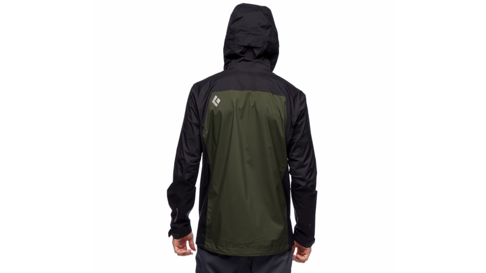 Black Diamond Stormline Stretch Rain Shell - Mens, Cypress/Black, Medium, APCDT09158MED1