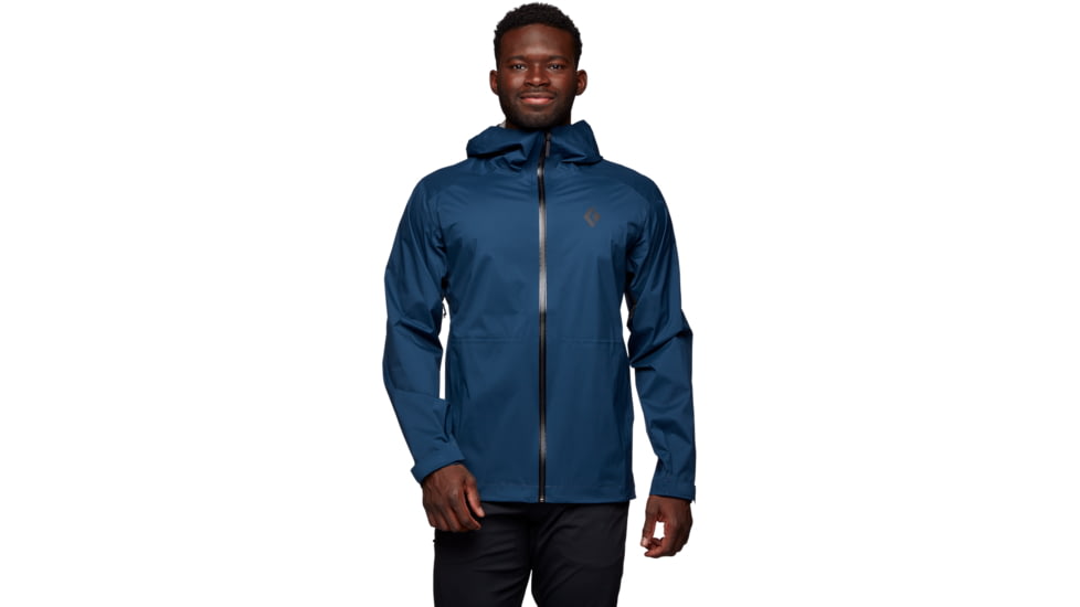 Black Diamond Stormline Stretch Rain Shell - Mens, Indigo, Medium, APCDT04013MED1