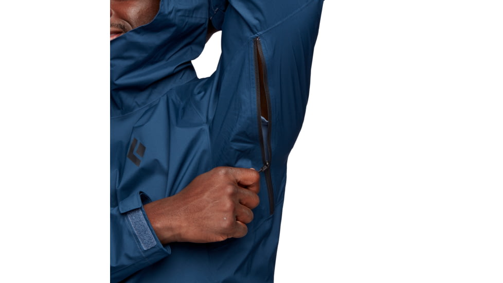 Black Diamond Stormline Stretch Rain Shell - Mens, Indigo, Medium, APCDT04013MED1