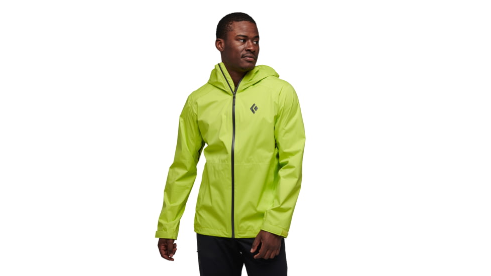 Black Diamond Stormline Stretch Rain Shell - Mens, Optical Yellow, Medium, APCDT07021MED1